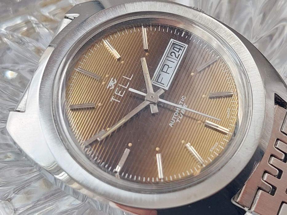 Ceas automatic Tell Day-Date perfect functional, colectie vintage