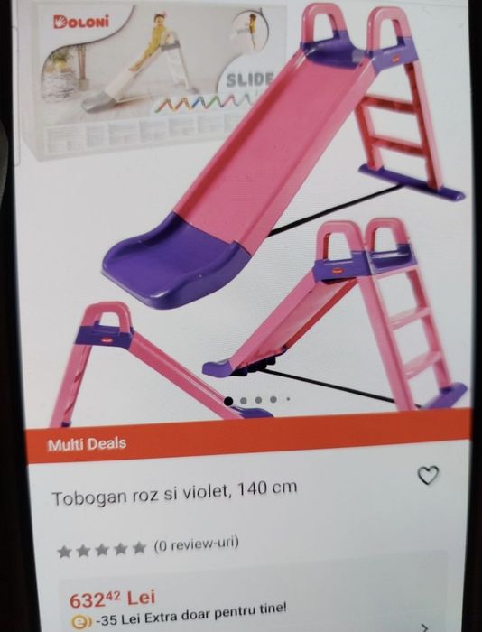 Tobogan roz cu mov