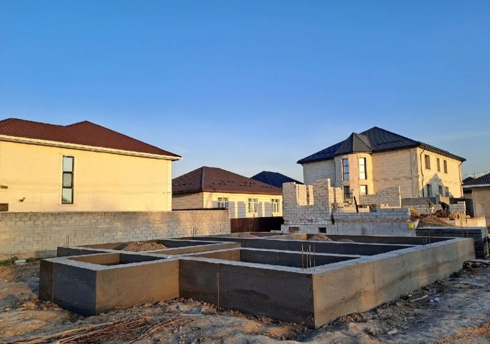 Заливка фундамент