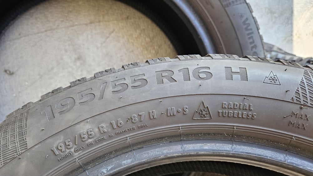 2бр гуми 195 55 16 континетал