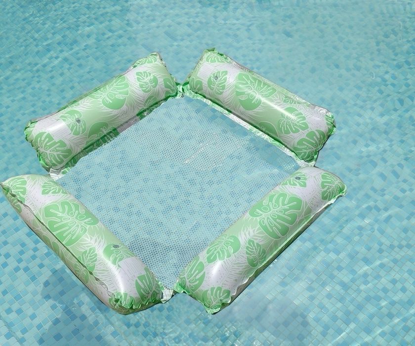 Надувной водный гамак. Плавающий матрас