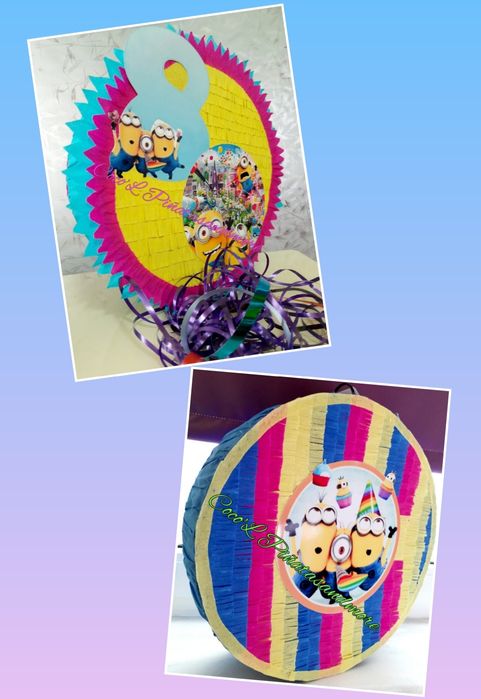 Piñata Anul Nou, Ceas,Minion,Crăciun,PrințesaSofia,Barbie,HappyBDay