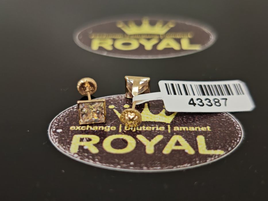 Bijuteria Royal: Cercei aur 14k/1.12 gr
