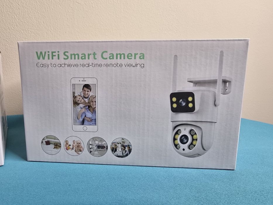 Camera De Supraveghere Video CCTV Dubla WIFI Double 5MP - iCSee