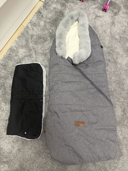 căruț Coccolle Saliera 3 în 1 + scoică auto Joie i-Snug 2