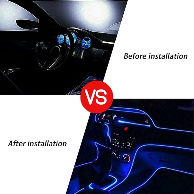 Интериорно Амбиентно LED вътрешна лентова светлина, 16 милиона цвята 5