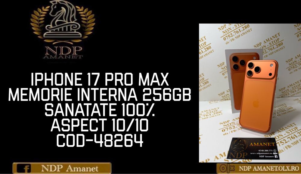 NDP Amanet Braila  Iphone 17 Pro Max( 48264)