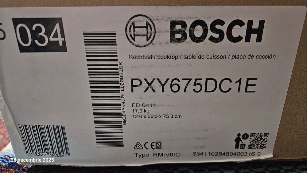 Plita cu inductie Bosch PXY675DC1E,