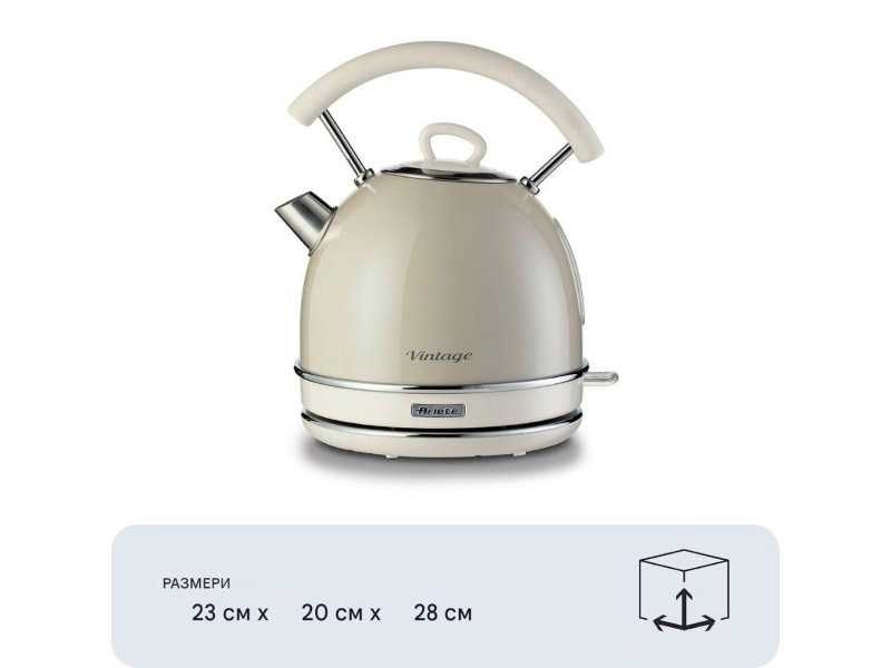 Електрическа Кана Ariete Vintage 2877 – 2000W, 1.7л, Бежова