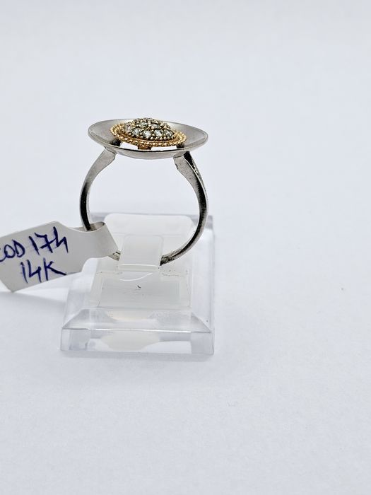 Vand inel dama din aur 14 k 4.85 g cod 174