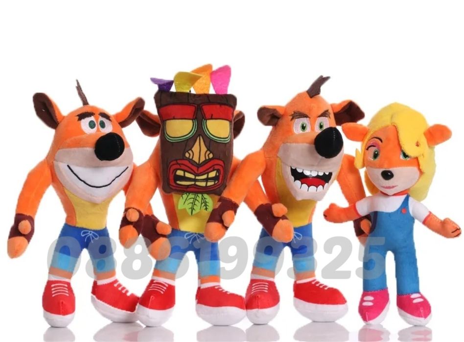Плюшена играчка Mr. Crash Bandicoot Бандикут плюшени играчки