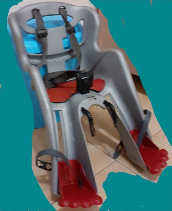 Scaun de copil pentru bicicleta, poziționat in fată