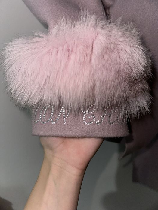 Палто Mon Cheri с естествен косъм