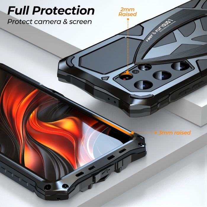 Samsung S25 Ultra uchun Steel Guard: Zarbaga chidamli metall g'ilof