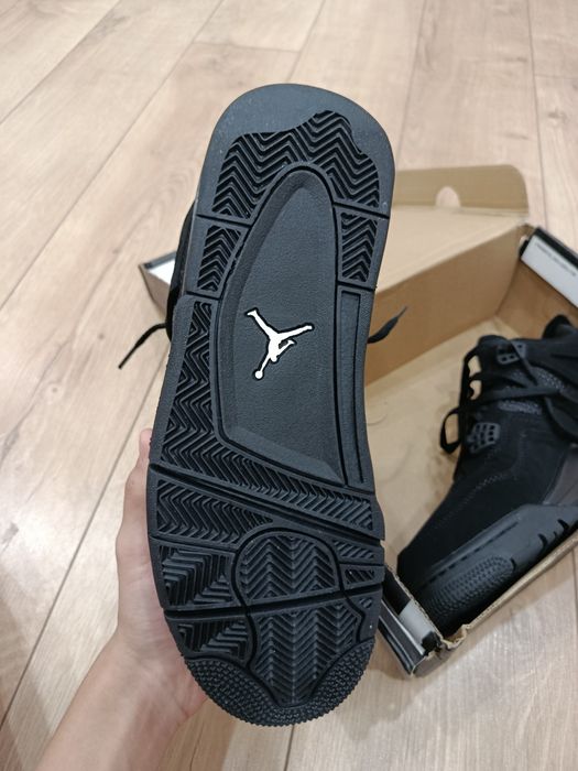 Кроссовки Nike Air Jordan 4 Retro Black, чёрные