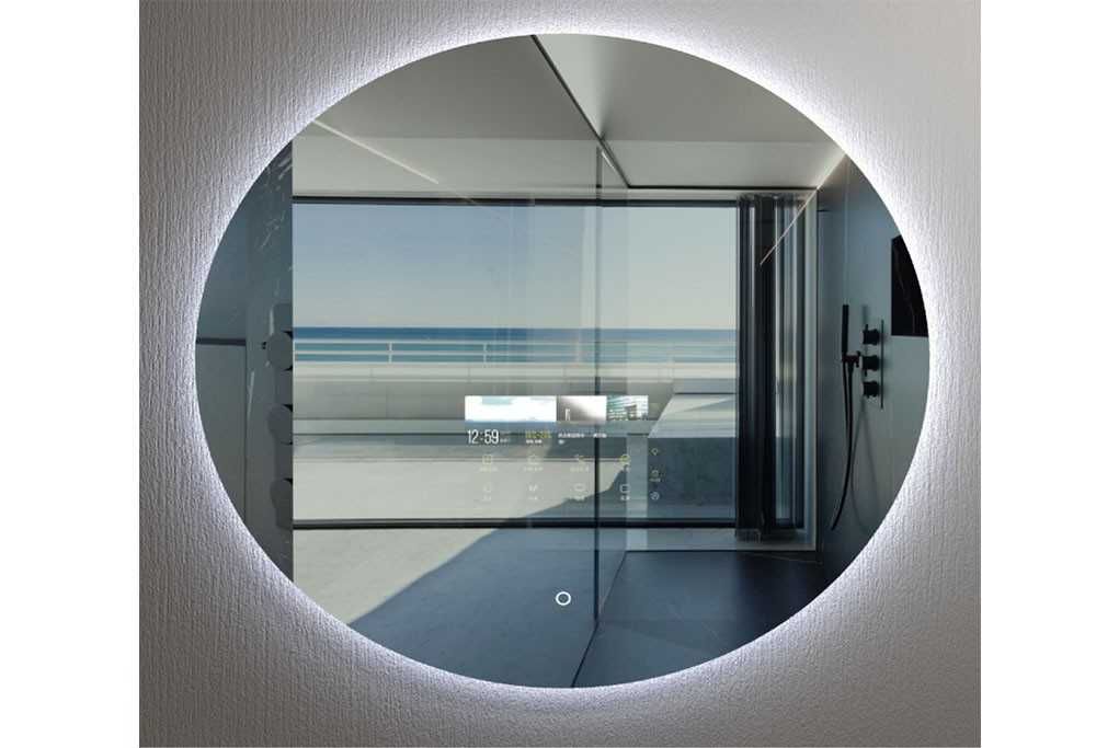 Oglindă smart pentru baie, birou, dormitor, android, 80 cm, banda LED
