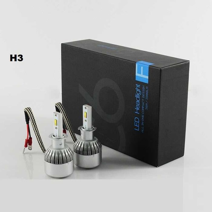 С6 Диодни LED крушки за фарове халогени H1 H3 H4 H7 H8 H11 HB3 HB4