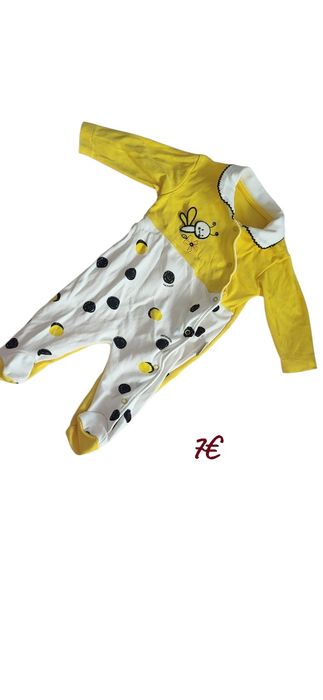 Памучен ромпър пчеличка