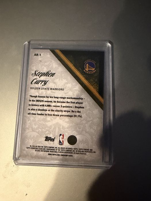 Stepen Curry Aristocrats Nba Topps