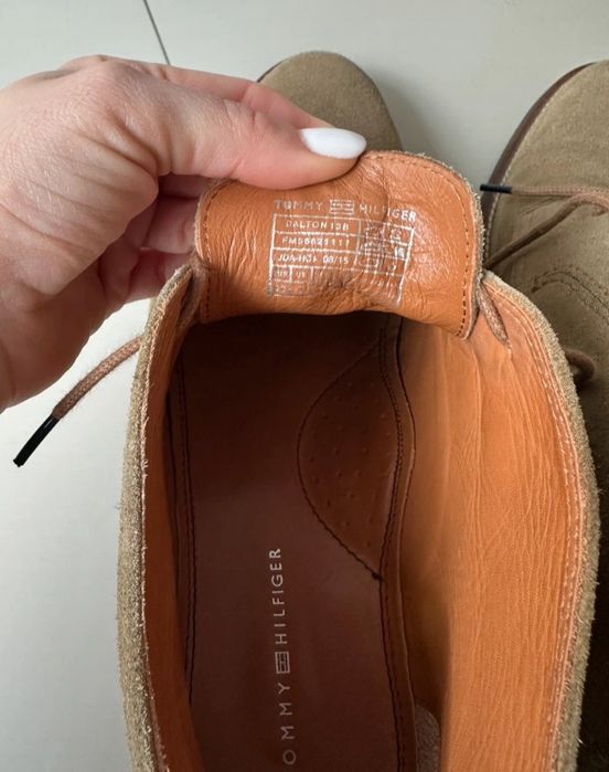 Ghete/pantofi inalti Tommy Hilfiger originali, piele naturala, marimea