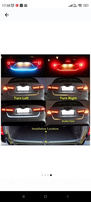 Banda LED cu funcții Semnalizare lumină Dinamică Avarie Stop Marsalier