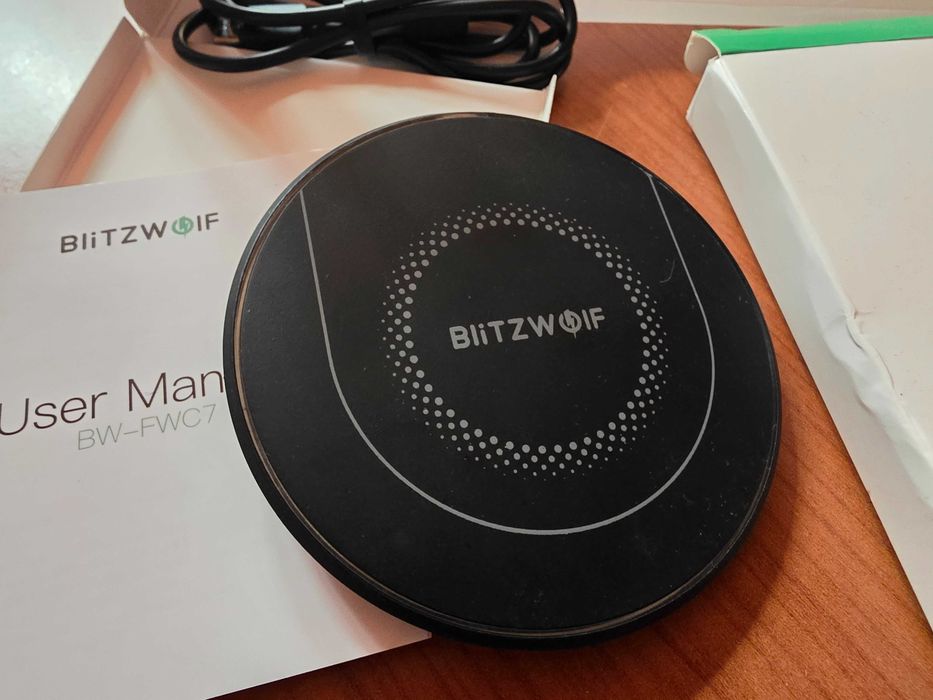 BW-FWC7 Wireless Charger, 15W Fast Charging Black