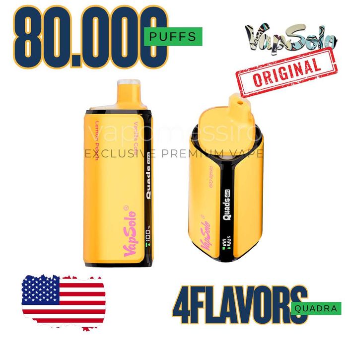VAPSOLO Vape cu 4 departamente de aroma 80.000 puffuri