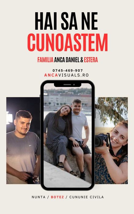 [800 euro] nunta 1+1 Fotograf + videograf (echipa) nunta