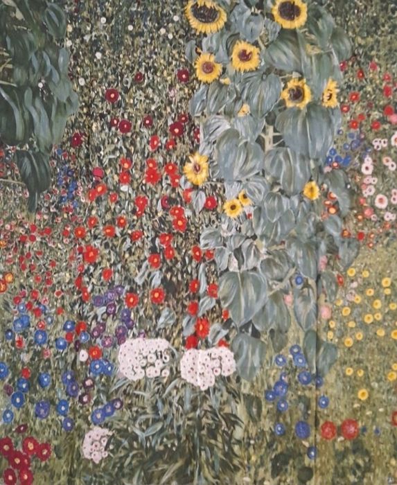 Eșarfă Gustav Klimt, matase naturala , 190 lei