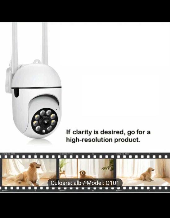 Camera de supraveghere inteligenta 1080P wireless WiFi