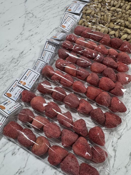 Клубника, сублимированная клубника, сублимат, quruq meva, quruq mevala