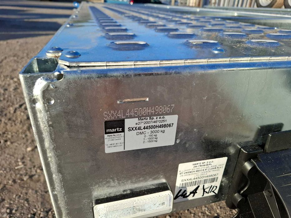 НОВА платформа MARTZ GT Unideck 550/2 3000kg