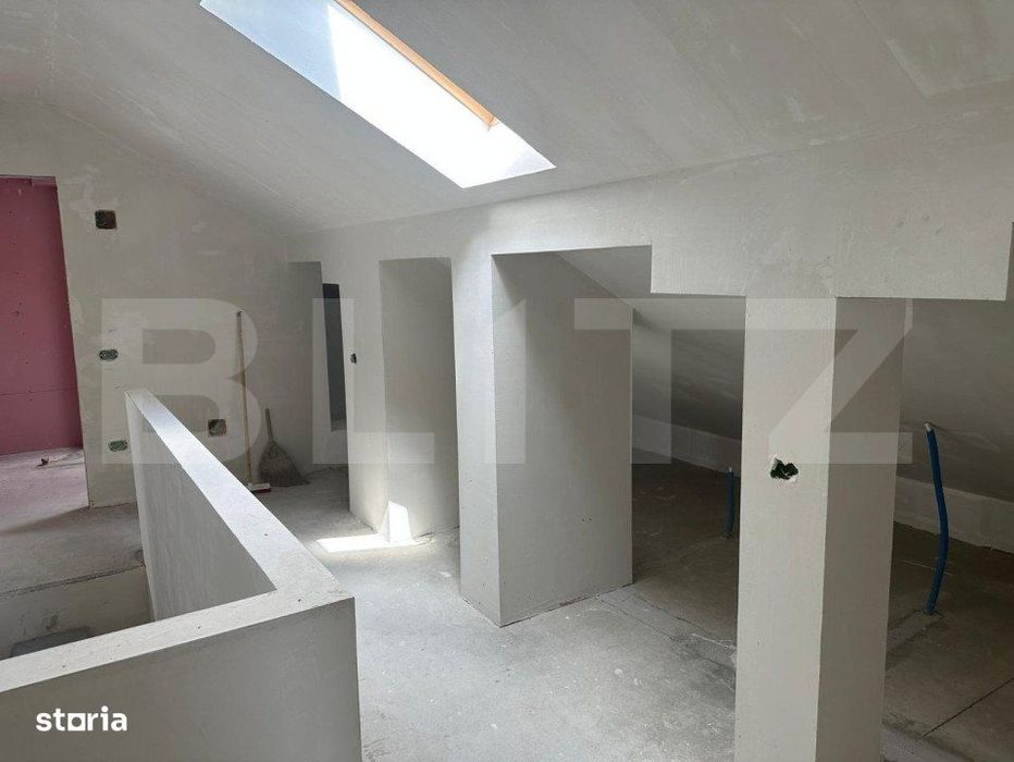 Apartament finisat 3 camere, 183 mp, bloc nou, zona Zamca