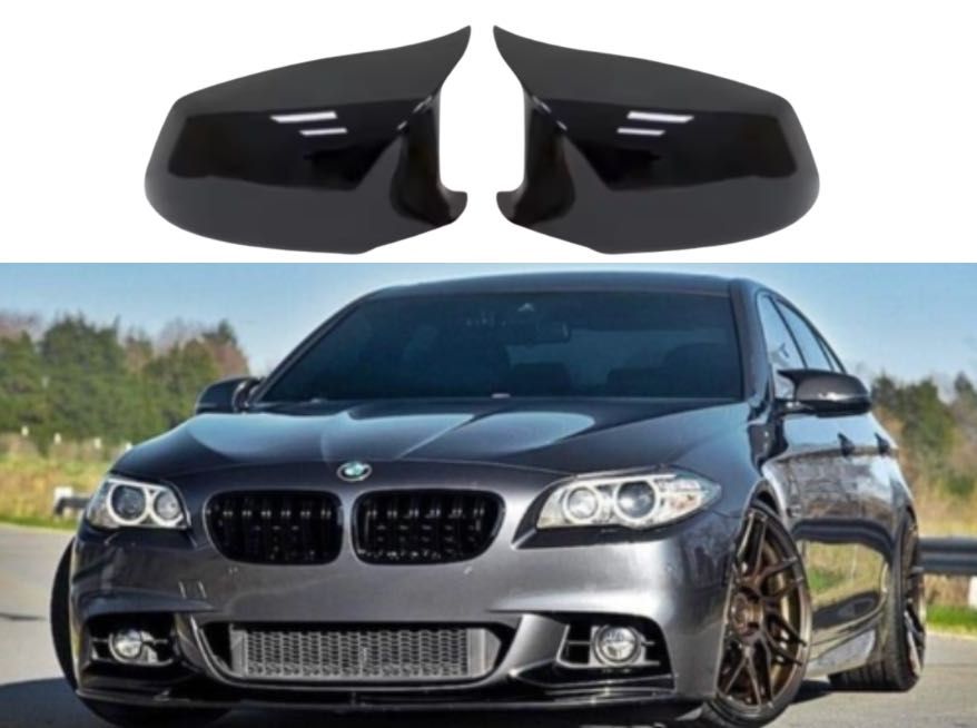 Капаци Огледала Батман BMW БМВ F10 F11 F12 F13 F01 – Черен гланц – Пре фейс НАЛИЧНИ!!