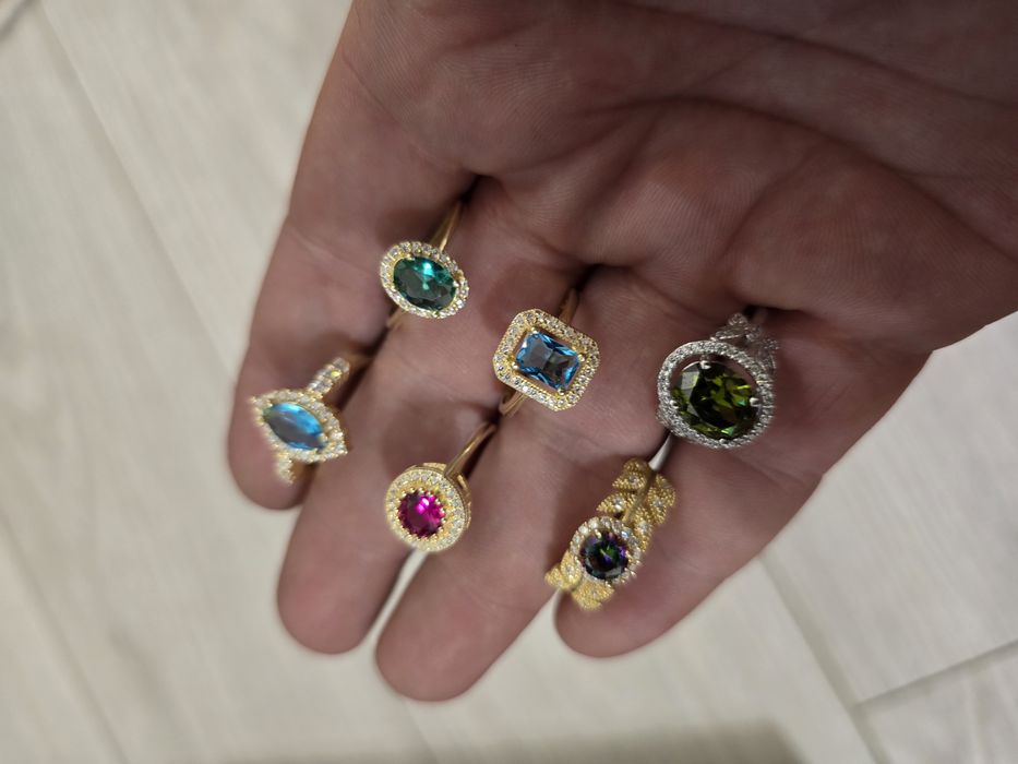 Inele din argint aurit