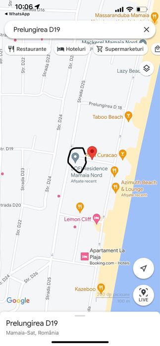 Apartament (studio) vedere la mare