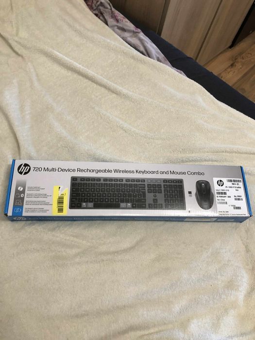Tastatură + Mouse Wireless HP 720 Multi-Device – Reîncărcabile, Blueto