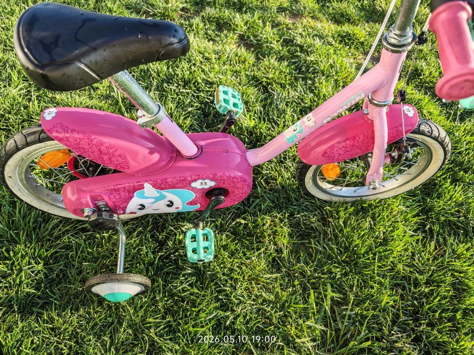 Bicicletă 14" 3-5 ani 500 Unicorn - BTWIN ca NOU