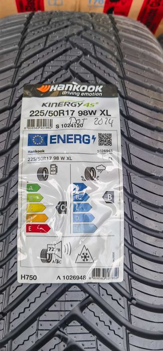 225 50 17 Hankook Kinergy 4s
