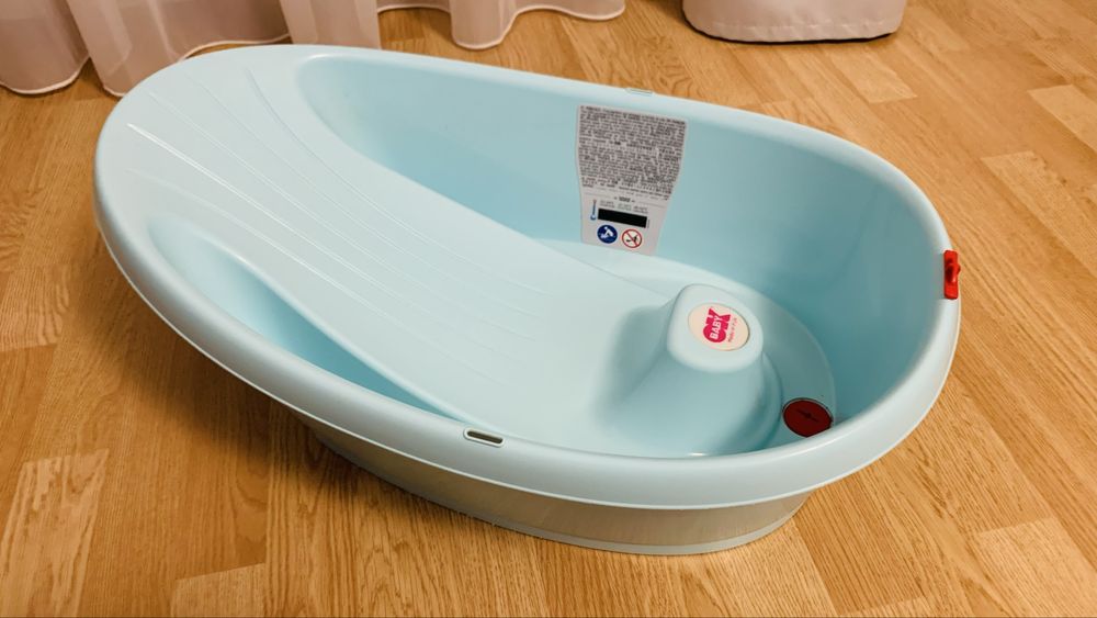 Cadita bebelusi copii OK baby ergonomica onda cu termometru