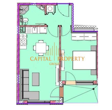 Продава се Едностаен апартамент в Варна, Владислав Варненчик - 42 кв.м за 690 €/кв.м - Снимка #1