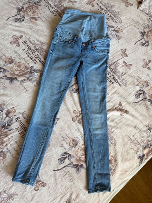Дънки за бременни  H&M 2бр. С подарък клин