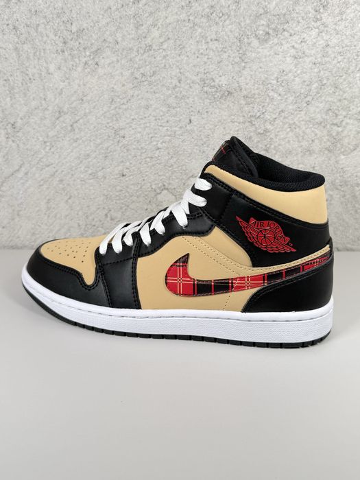 Jordan 1 Mid SE Tartan Swoosh