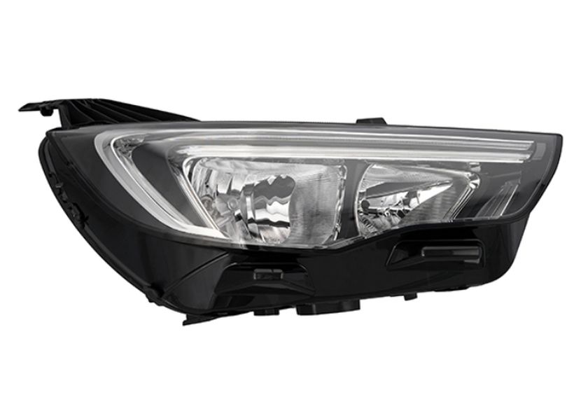 Far Opel Grandland X, 06.2017-08.2021, montare fata, stanga/dreapta, H7+H7+LED+PSY24W; electric; fara deckel; fara modul LED; cu modul LED; cu motor; halogen / Varroc