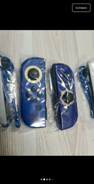 Set 2 joycons Nintendo Switch,  Zelda, noi,albastru/mov