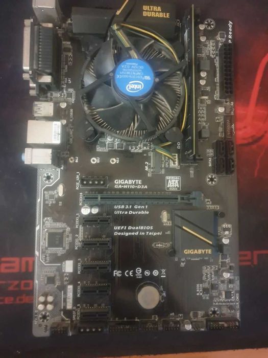 Материнская плата GIGABYTE H110 + Процессор + Оперативная Память