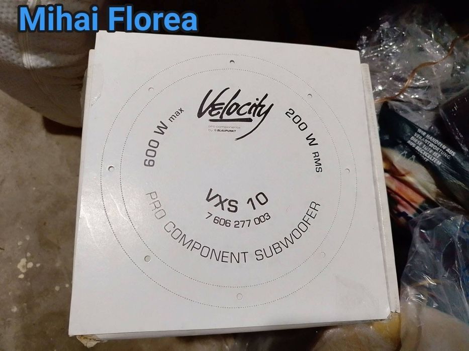 Difuzor subwoofer Blaupunkt velocity VXS 10 colecție