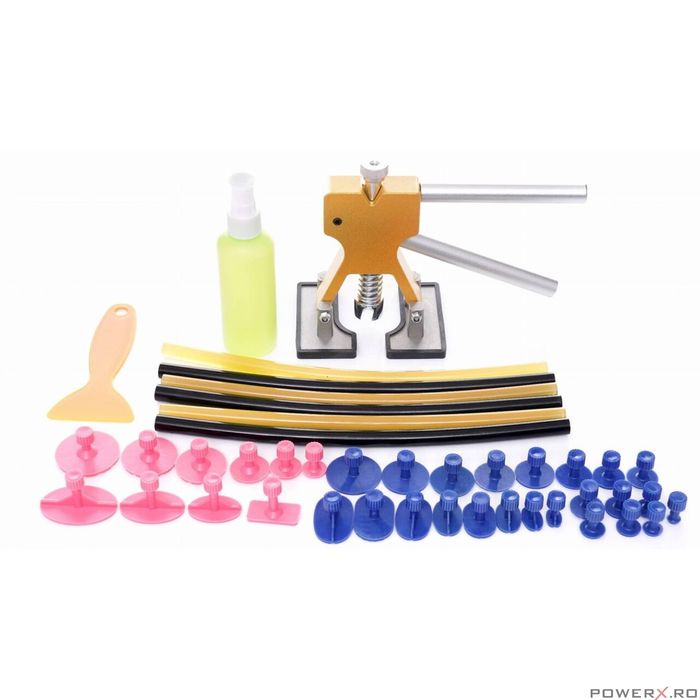 Dispozitiv pentru indreptat tabla, caroseria, 38 piese, Kraft