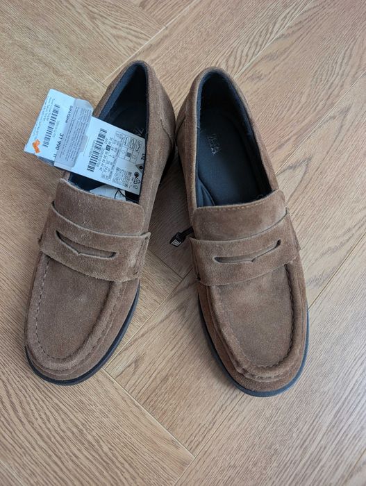 ZARA замшевые лоферы