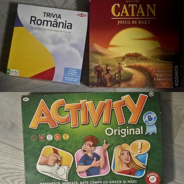 Jocuri de societate:catan,monopoly si triviador